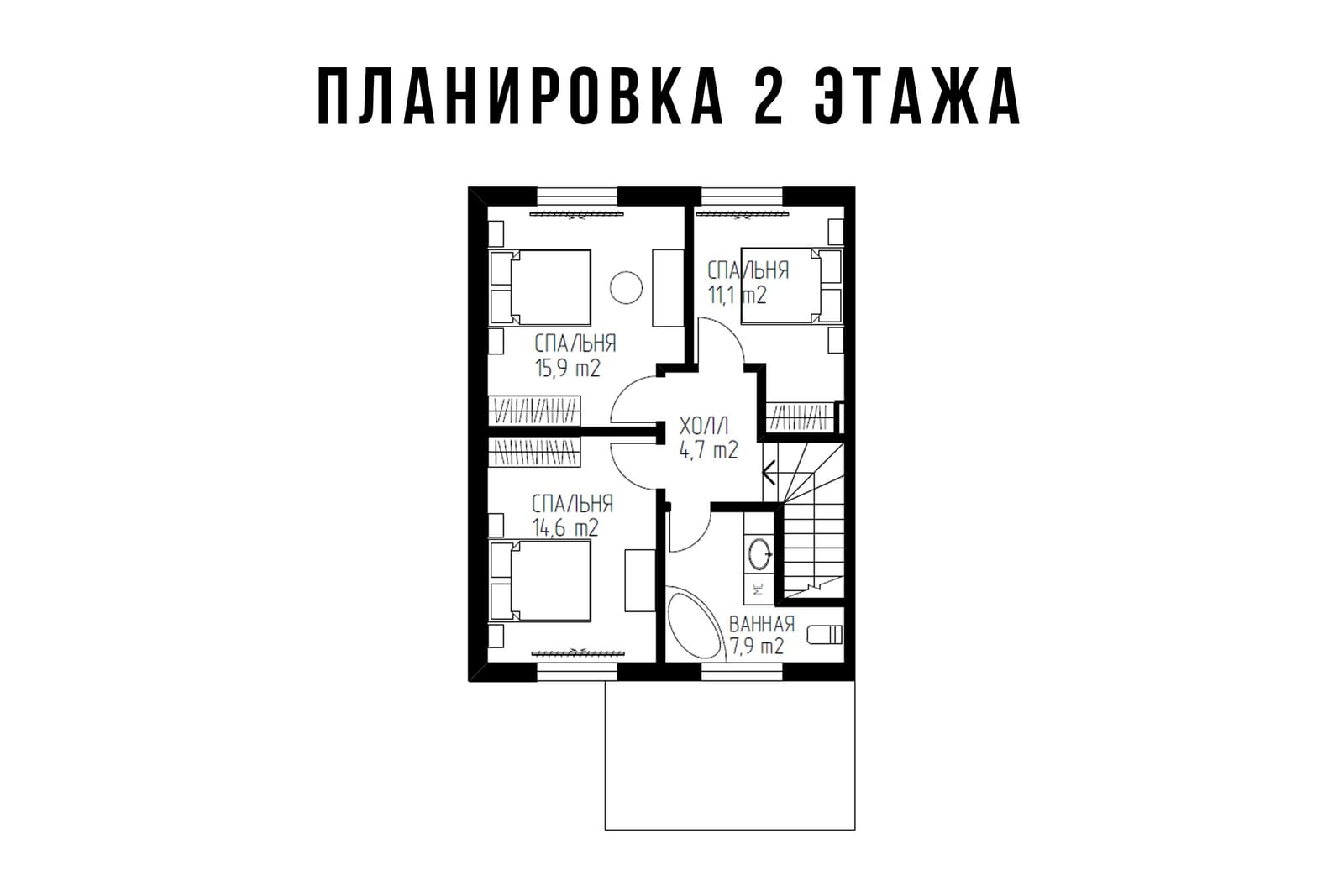 Планировка, 2 этаж